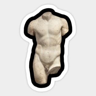 Popular Sculpture Art, Statue of David, Nude Body Sticker